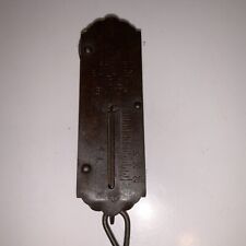 ANTIQUE~LANDERS IMPROVED BALANCE #2 NEW YORK~HANGING HOOK BRASS SCALE 25 LB picture