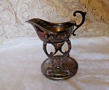 Vintage Sheridan Silver Plated Gravy Boat & Warmer Stand ~ ~ picture