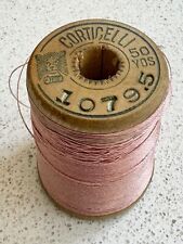 VINTAGE Silk Thread Corticelli Dusty Rose Pink Fly Fishing Tying Sewing #1079.5 picture