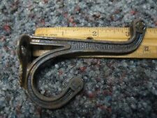Old Coat Hook Rustic 3 1/2 Forged Iron 1880s Vintage picture
