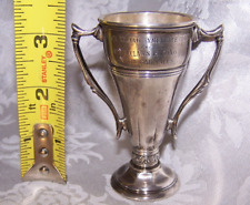 Antique RARE BOAT RACING BAHAMAS TROPHY CUP  CAST Sterling Silver Mappin Webb picture
