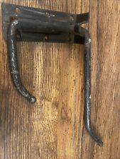 Antique vtg coat tack/harness large hook 12 1/2” primitive rusty texture barn  picture