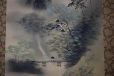 Hanging Scroll Authentic Minesui/River And Mountain Stream/Landscape Figure//Her picture