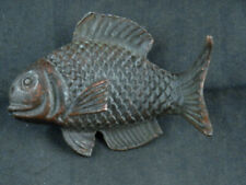 WOW Chinese Bronze Hand Made *Fish* Statue picture