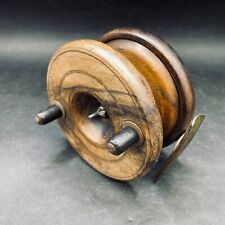 Fishing Reel Anitique Wooden 3 3/4
