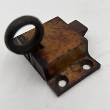 VTG Victorian Window Latch Transom Ring Pull Spring Lock Finger Hook No Keeper picture
