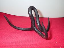 Antique Vintage Hand Forged Unusual Three Prong Meat Hook picture