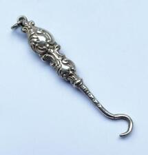 SMALL SILVER GLOVE HOOK BIRMINGHAM 1898 ANTIQUE picture