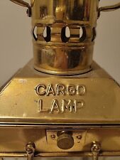 VINTAGE Brass Plated/Brass? Cargo Light Lamp Lantern Ships Oil Maritime Boat picture