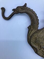 Vintage Brass Phoenix Wall hook, dragon/griffin plant hangar, large wall hook picture