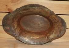 Antique silver plated copper boat bowl picture