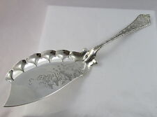 Antique Tiffany Sterling Silver Persian Large Fish Serving Slice w/Bright Cut  picture