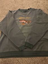 Vintage Head Waters Sun Faded Rogue River Rainbow Trout Crewneck XL picture