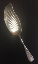 Whiting Sterling Etched Floral Fish Server 9” picture