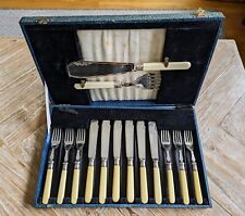 Silver plated fish cutlery set 14 Piece  picture