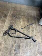 Old Vintage Cast Iron Metal Bracket Wall Hook Hanger Parts Ornate Fancy Taiwan picture