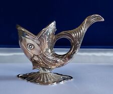 Vintage Camusso Figural Sterling Silver Dolphin Candle Holder picture