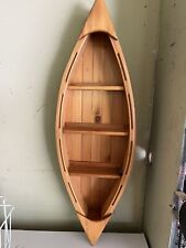 HAND CRAFTED WOODEN BOAT WALL HANING BOB ST. PIERRE picture