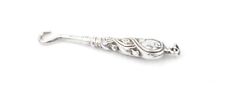 Antique Sterling Silver Miniature Button Hook Flowers & Leaves Chatelaine 1902 picture