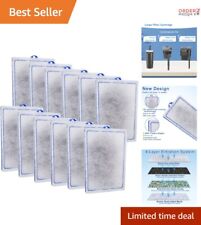 Easy-to-Replace 12-Pack Fish Tank Filter Cartridges with Enhanced Deodorization picture