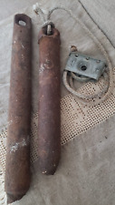 VINTAGE CAST IRON WINDOW SASH WEIGHTS 1920s ROPE/PULLEY DEEP SEA FISHING 5/6 LBS picture