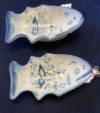 Antique Blue And white Fish Molds picture