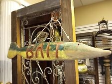 Carved Wood Advertising Fish Sign picture