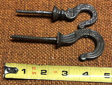 2 1880s Victorian hook s Old hardware Eastlake? LQQK picture