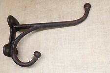 Old 10” Tack Harness Large Double Hook Vintage Rustic Coat Barn Big Oversized picture