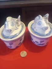 Vintage Porcelain Chinese Coi Fish Trinkets picture