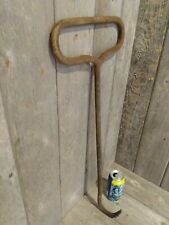 Antique Large Iron Hand Hook For Hay, Ice Or Meat. Primitive Farm Tool Butcher picture