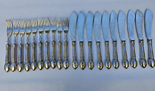 CHRISTOFLE REGENCE  SILVERPLATE FISH SET FOR TEN 20 PICS picture
