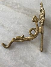 Vintage Solid Brass Dragon Sea Serpent Fish Wall Hook Decorative Hook/Hanger  picture