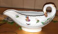Pristine 18th C Longton Hall or Worcester Porcelain Cos Lettuce Sauce Boat 1750 picture