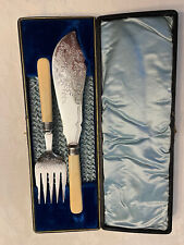 Antique Silverplate Fish Serving Set picture