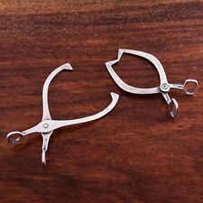 2 FIGURAL PAYE & BAKER STERLING SILVER SUGAR TONGS HAY HOOK FORM NO MONOGRAM picture