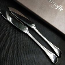 Christofle RUBANS Fish knife Set of 2 Knives L 7.7 in Silver France Tableware picture