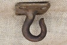 Old Plant Hook Porch Ceiling Rustic Barn Find Vintage Cast Iron 1 7/8 X 1 7/8”  picture