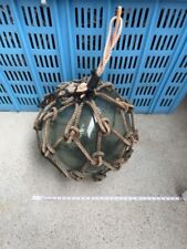 Glass Fishing Float Buoy Ball Vintage Japanese diameter 20cm 7.8in Net #2 picture