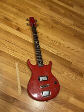 VINTAGE DES LAURIERS RED BASS GUITAR JAPAN? MEASURES 37 INCHES LONG -SOLD AS IS picture