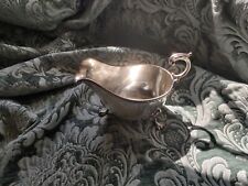 Antique Silver Over Copper Hotelware Sauce Boat, Lion Engraved picture