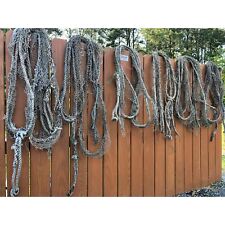 20 ft Braided Nylon Rope Cut From Old Fishing Nets - Authentic Used Fish Netting picture