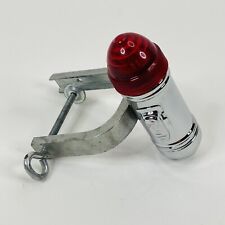 Vintage Boat Light Chrome Red Clamp On Battery Light Navigation Made In The USA picture