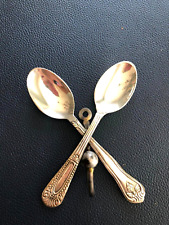 Silver Plate Double Teaspoon Wall Hook picture
