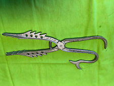 Antique Fish tongs metal figural  picture