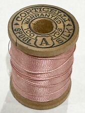 VINTAGE Silk Thread CORTICELLI Rose Pink Fly Fishing Fly Tying Sewing 2740 picture