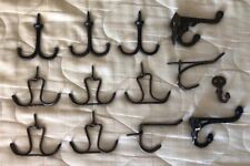 13 VINTAGE ANTIQUE WIRE & METAL HOOKS~DOUBLE HOOK FOR CEILING-CUPBOARD-1 ORNATE picture