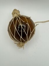 NANCO JAPANESE AMBER GLASS  BALL FISH NET FLOAT made In Taiwan picture