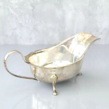 EPNS Gravy Boat Vintage Silver Plated Sauce Boat Jug 3 Footed Antique Style  picture