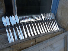 Vintage old French plated silver DAM Fish kniver & forks set of 20 pieces picture